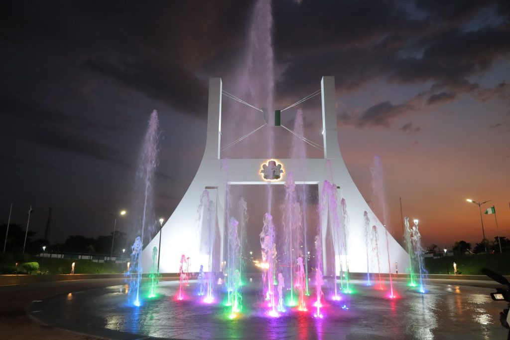 President Tinubu Unveils Remodeled Abuja City Gate, Says It Can Rival the World’s Best