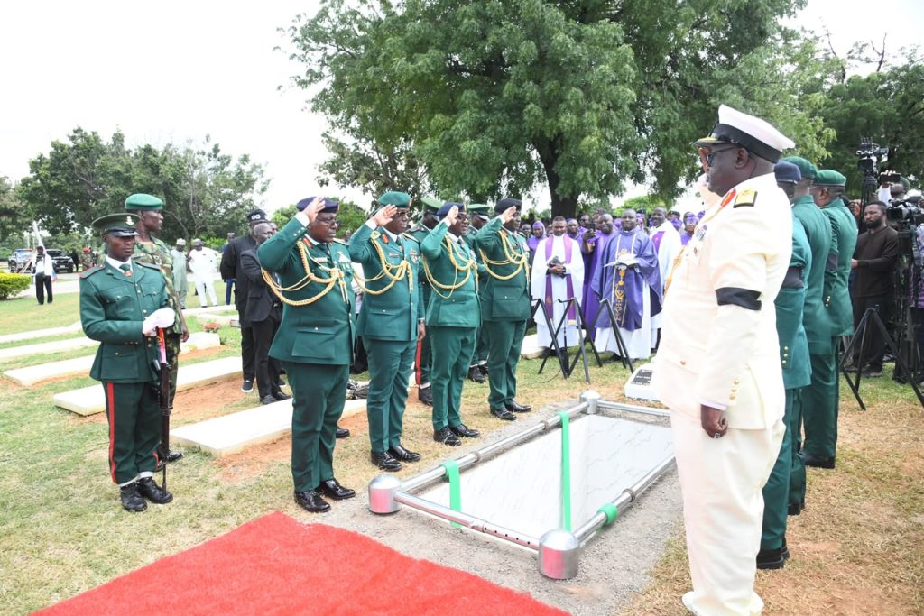 Remains Of Late Major General Ezraa Jakko Laid To Rest Amid Solemn Tributes
